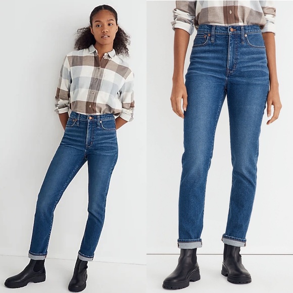 Madewell The High-Rise Slim Boyjean Jean in Twyford Wash 24 - Picture 1 of 13